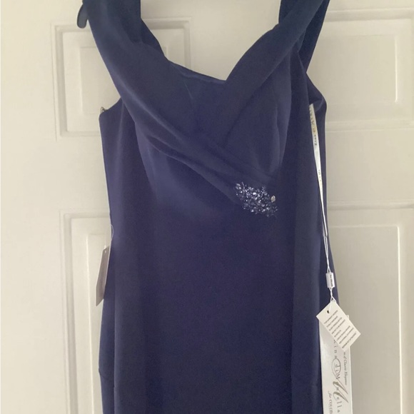 Rina di Montella-Montage, Formal Gown, Mother Of The Bride, NWT, Navy, Sz 14 - Picture 6 of 8